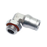 3669 - Nickel Plated Brass, 90° Elbow, Up to 30 Bar, -20 to +150°C | FDA Compliant, Corrosion Resistant, FKM Seals, RoHS