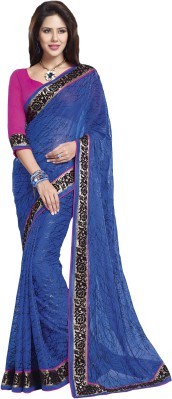 Fashion Wear Self Design, Printed Fashion Chiffon Sari