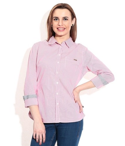 Being Human Red Cotton Blend Full Sleeve Shirt