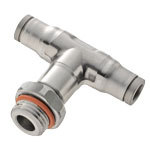 3898 - Stainless Steel AISI 316L, BSP Parallel Thread, 30 Bar, FKM Seals, Hygienic Design