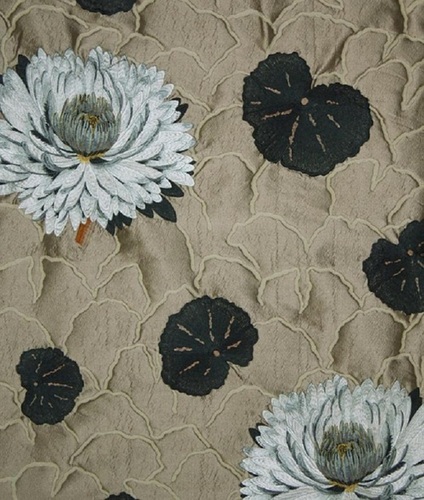 Silk Dupion Embroidered Fabrics