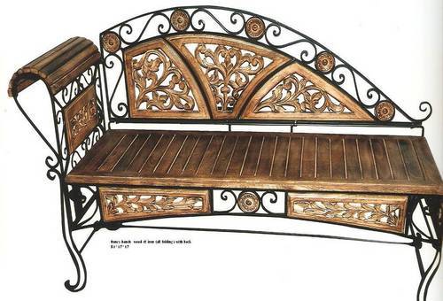 Ethnic Wooden Bench