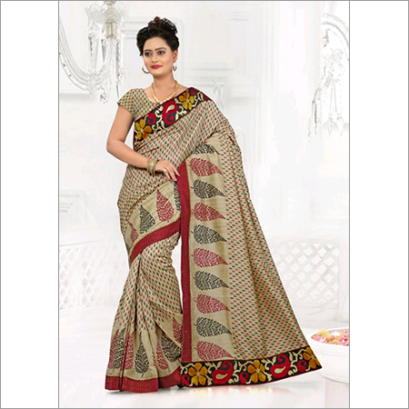 Designer printed saree