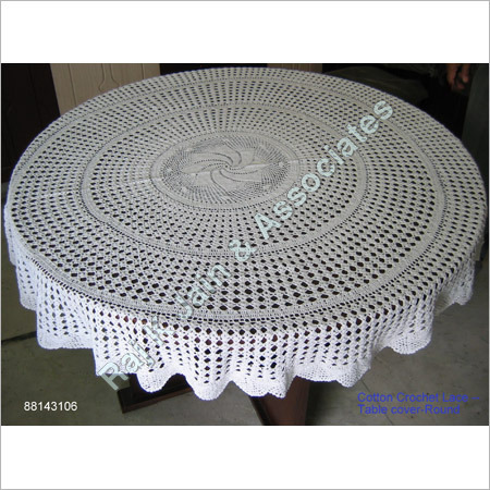 Round Crochet Tablecloth