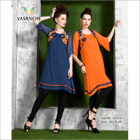 Ladies Embroidered Tunic Top