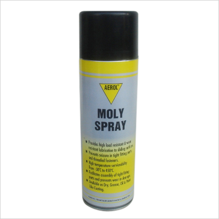 Moly Spray - Aerosol Can 300ml, Black | Heat Resistant, Eco-friendly, Water Repellent, Low Friction