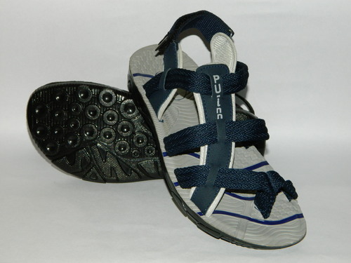 Pu Sandal Gents Blue Colour - PU Leather, Various Sizes, Blue | Comfortable, Durable, Stylish, Breathable, Lightweight Rubber Sole