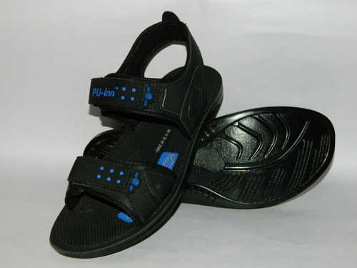 Pu Sandal Gents Black