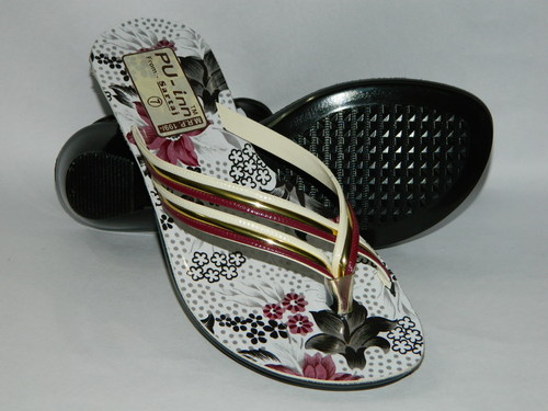 Ladies Pu Flat Sandal