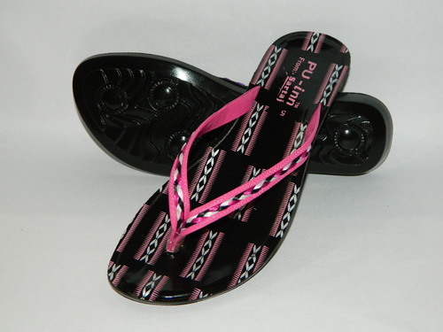 Pu V Shape Chappal - PVC, 4x8 Size, Pink | Comfort, Style, Durability, Lightweight, Textured Sole