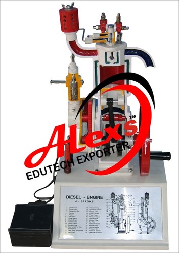 Sectional Working Model of 4 Stroke Diesel Engine