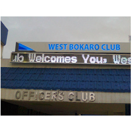 Electronic moving LED display with LED signage