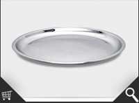 Silver Stainless Steel China Plate