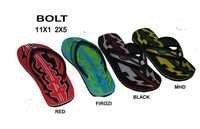 Printed Flip Flops - Pvc Material, Multiple Sizes, Red | Comfortable Fit, Soft Feel, Durable Rubber Sole, Stylish Look