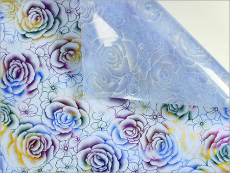 Floral Print Transparent Tablecloth