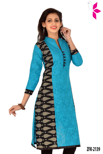 Cotton Jacquard Kurti