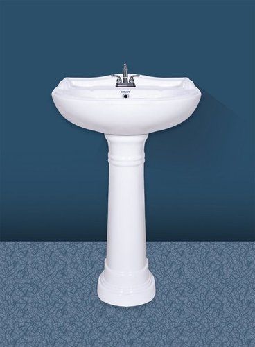 White Pedestal Wash Basin