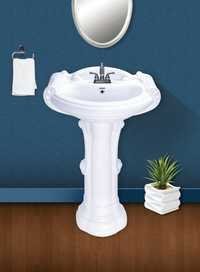 Ceramic wash basin set