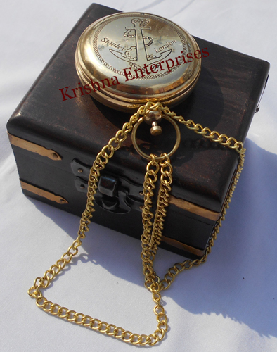 Pocket Compass With Chain