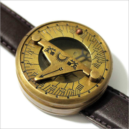 Brass Wrist Sundial Compass
