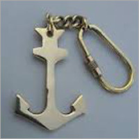 Brass Anchor Keychain