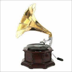 Antique Brass Gramophone