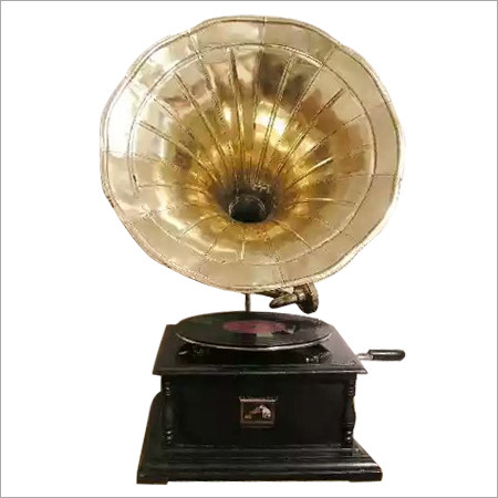 Brass Horn Gramophone