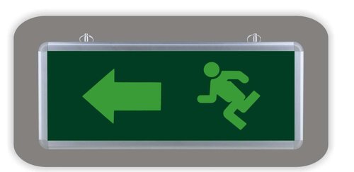 Exit Sign with Battery Backup
