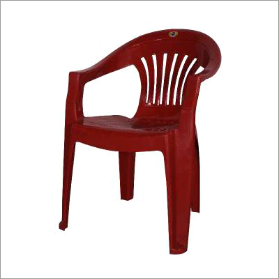 Fancy Plastic Chair - High-Density Polyethylene, 45x45x85 cm, Red | Lightweight, Crack Resistant, Easy to Clean, Durable