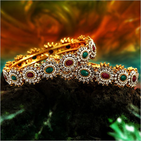 Designer Polki Bangles