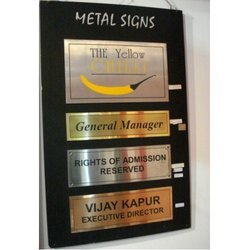SS Etching Plate Sign