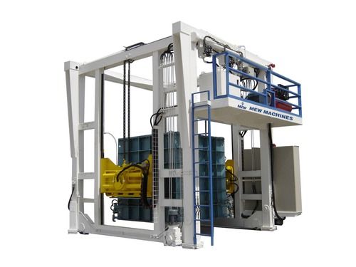 Gray Precast Concrete Making Machine