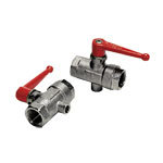 0489 - In-Line Vented Ball Valve Double Female BSPP Full Flow Optimum Sealing Scaling Resistance