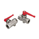 0449 - Vented Ball Valve Dble Female Panel Mountable