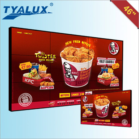 46" lcd video wall for security and advertising