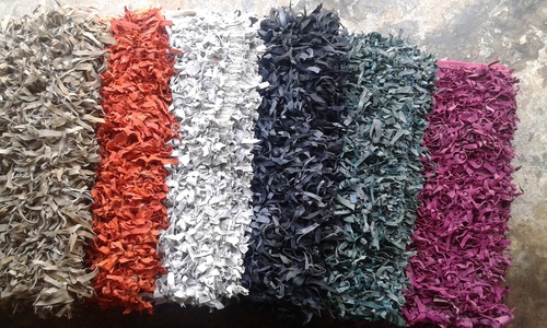 Leather Shaggy Rugs