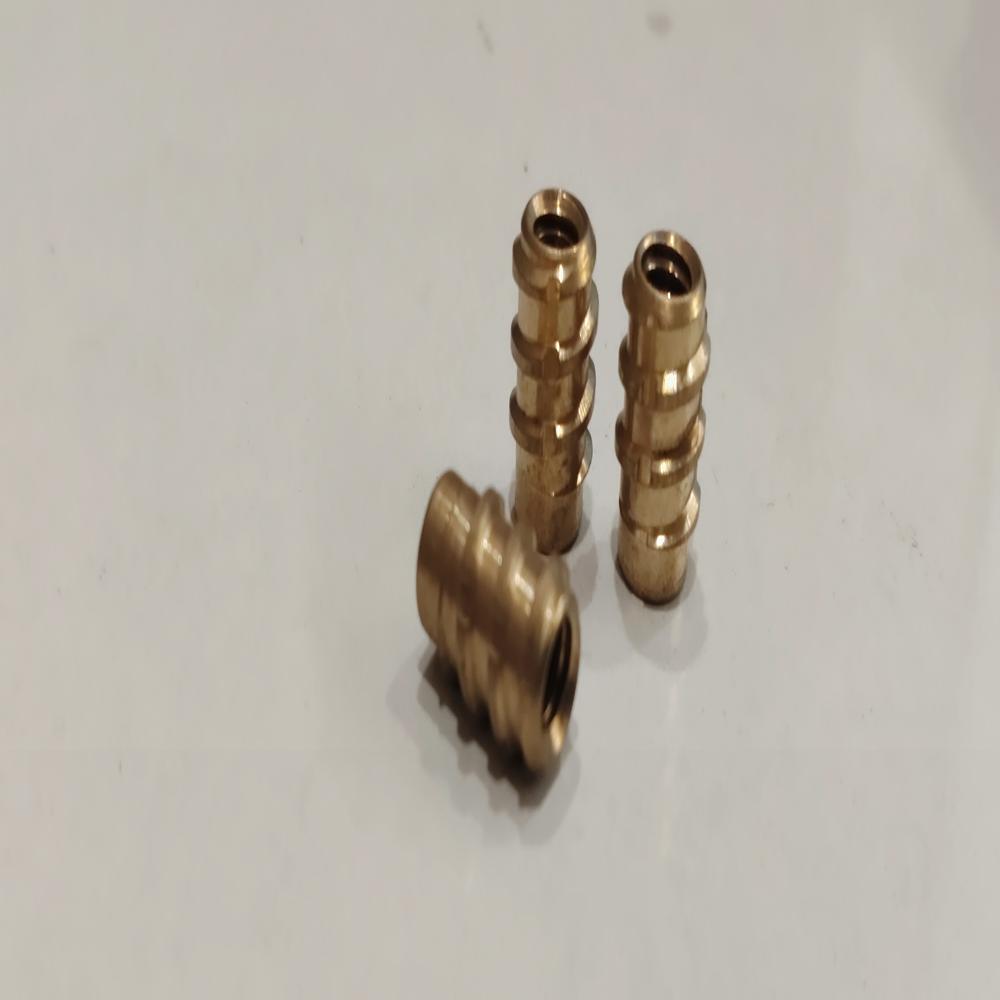 Brass Fiber Sert Insert - Free Cutting Brass Is 319 Type, 1mm Diameter, Tolerance 0.02mm | Lightweight, Corrosion Resistant, Custom Thread Designs