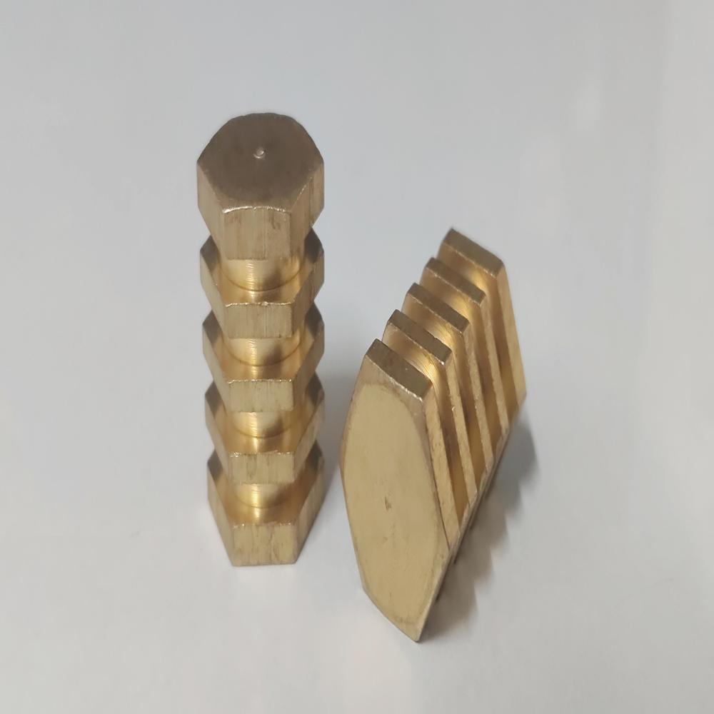 Brass Hex Inserts - Free Cutting Brass, M1.5 to M20 Threads | Compact Design, Low Maintenance, Elevated Durability, CNC Compatible
