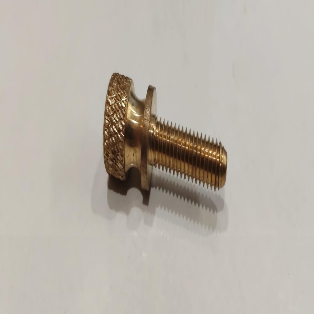 Brass Studded Press In Insert - M8 Size, Round Shape, Golden Finish | Durable, Corrosion Proof, CNC Machinable with Deep Groove Design
