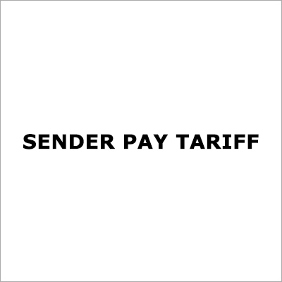 Sender Pay Tariff