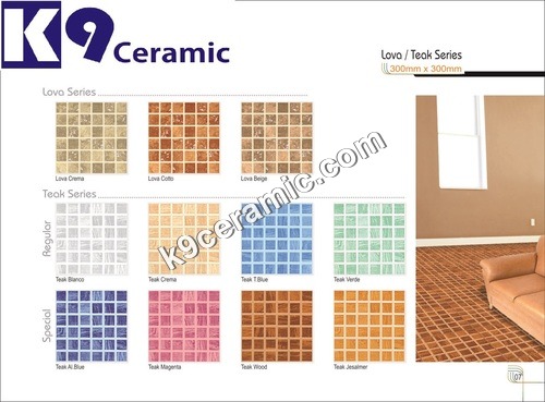 Bathroom Floor Tiles - Ceramic, All Running Sizes, Square Shape, Fully Polished Surface | Durable, Dimensionally Accurate, Smooth Design, Attractive Look
