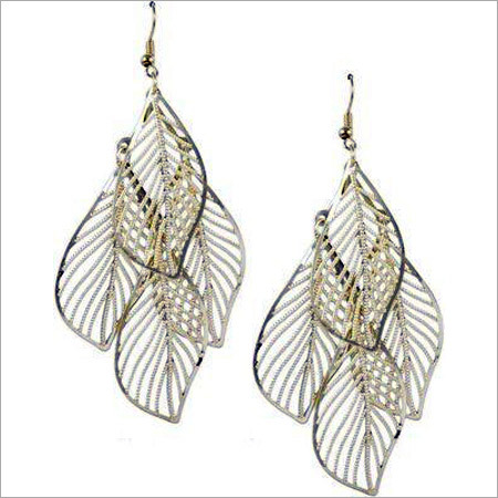 Leaf Design Hanging Earrings