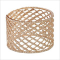 Jali Design Hand Bracelets - Metal Alloy 60x50mm Rose Gold, Slip-on Closure, Elegant Stylish Accessory
