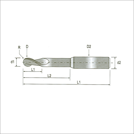 Solid Carbide Ball Nose End Mill