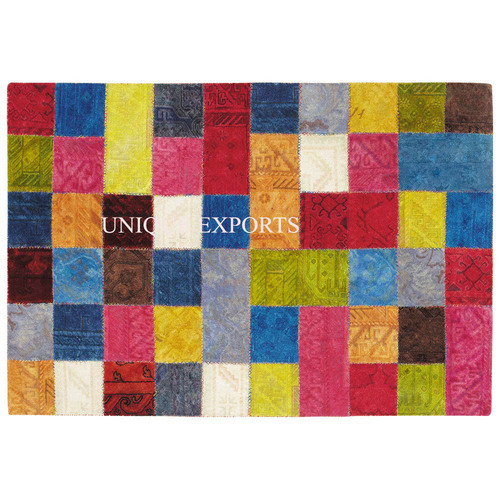 High Quality Patch Hand Knotted rug (1)