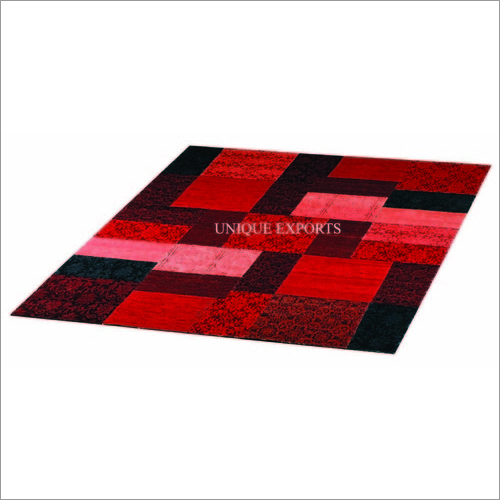 Jacquard Silk Woven Patch Rug (4)