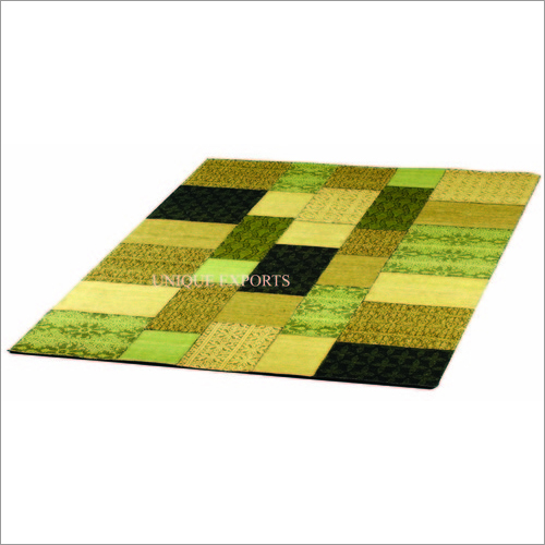 Jacquard Silk Woven Patch Rug (5)