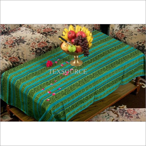 Table Linen - Cotton Blend, 50x50 cm, Green Striped | Elegant Design, Durable Material, Easy Cleaning, Stylish Look