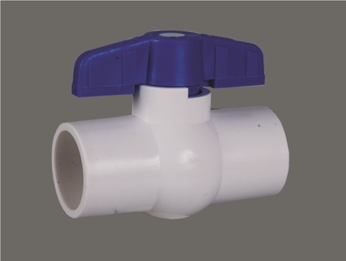 UPVC Ball Valve - Socket Weld Connection, 1/2 - 2 Inch Sizes | Corrosion Resistant, Durable UPVC, Easy Operation, Lever Handle, 150 Psi Rating