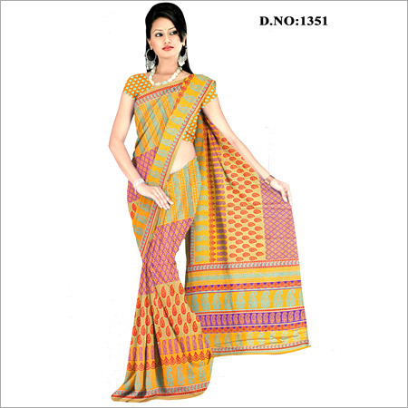 Printed Georgette Saree